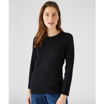 Pullover mit originellen Rippen