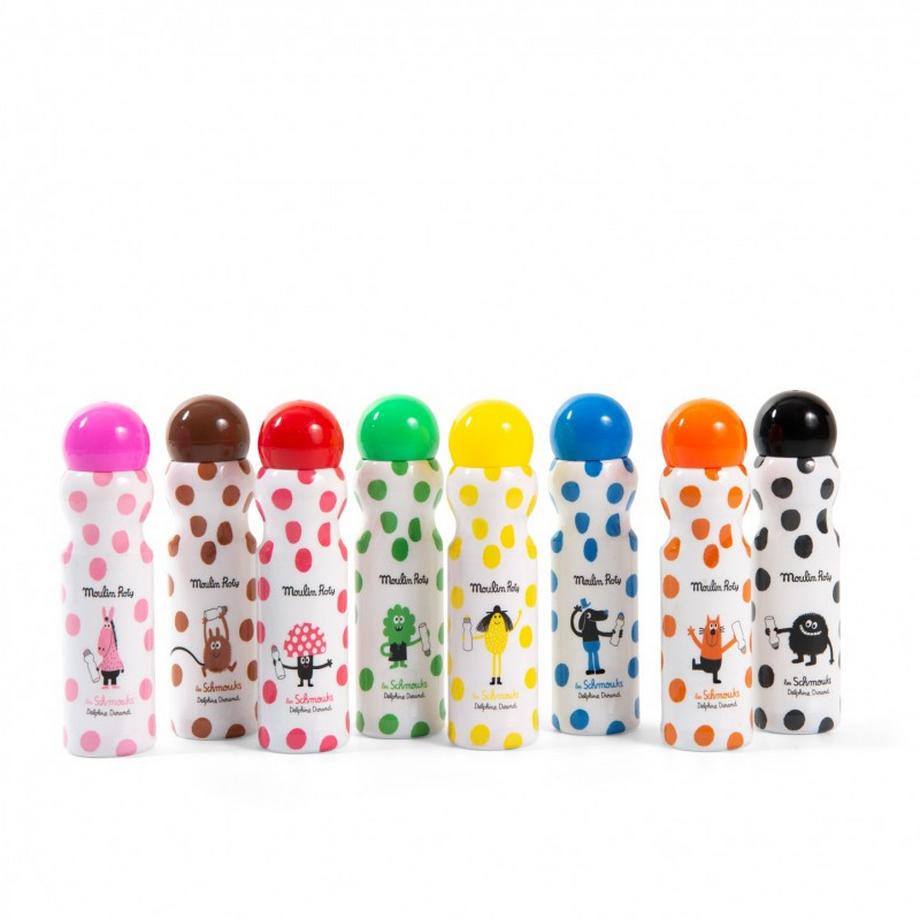 Moulin Roty  8 Stempel-Marker, Les Schmouks 