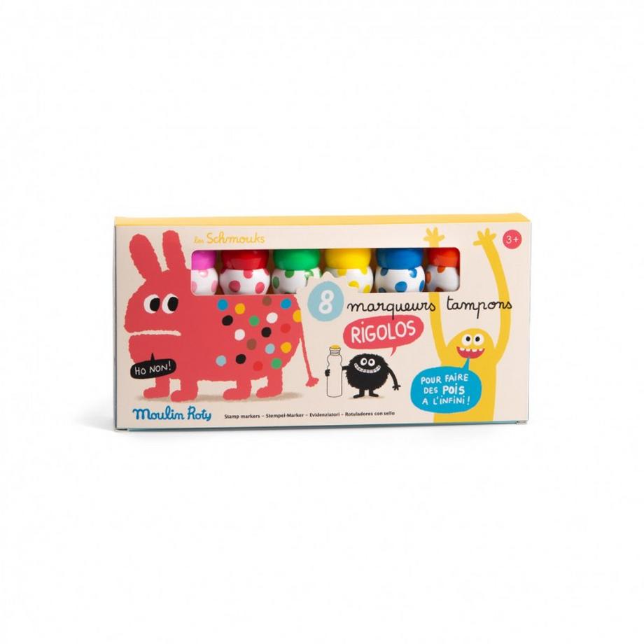 Moulin Roty  8 Stempel-Marker, Les Schmouks 