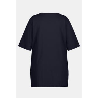 Ulla Popken  T-shirt dalle linee morbide con scollo a V e mezze maniche 