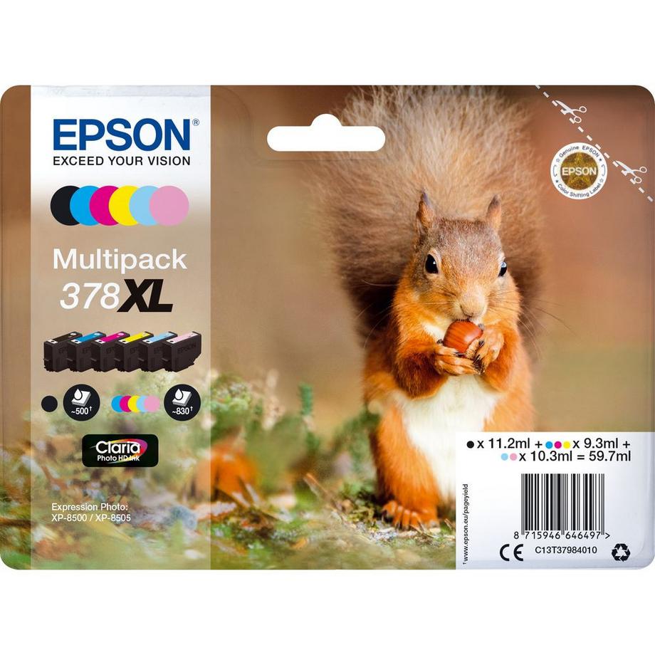 EPSON  EPSON Multipack Tinte 378XL 6-color T379840 XP-8500/8505 