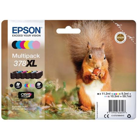 EPSON  Multipack Claria Photo HD T 378 XL (6 Farben)       T 3798 