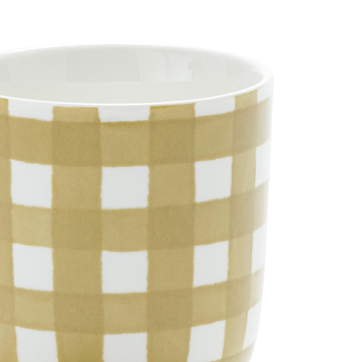 La Redoute Intérieurs Coffret de 2 mugs en porcelaine motif vichy  