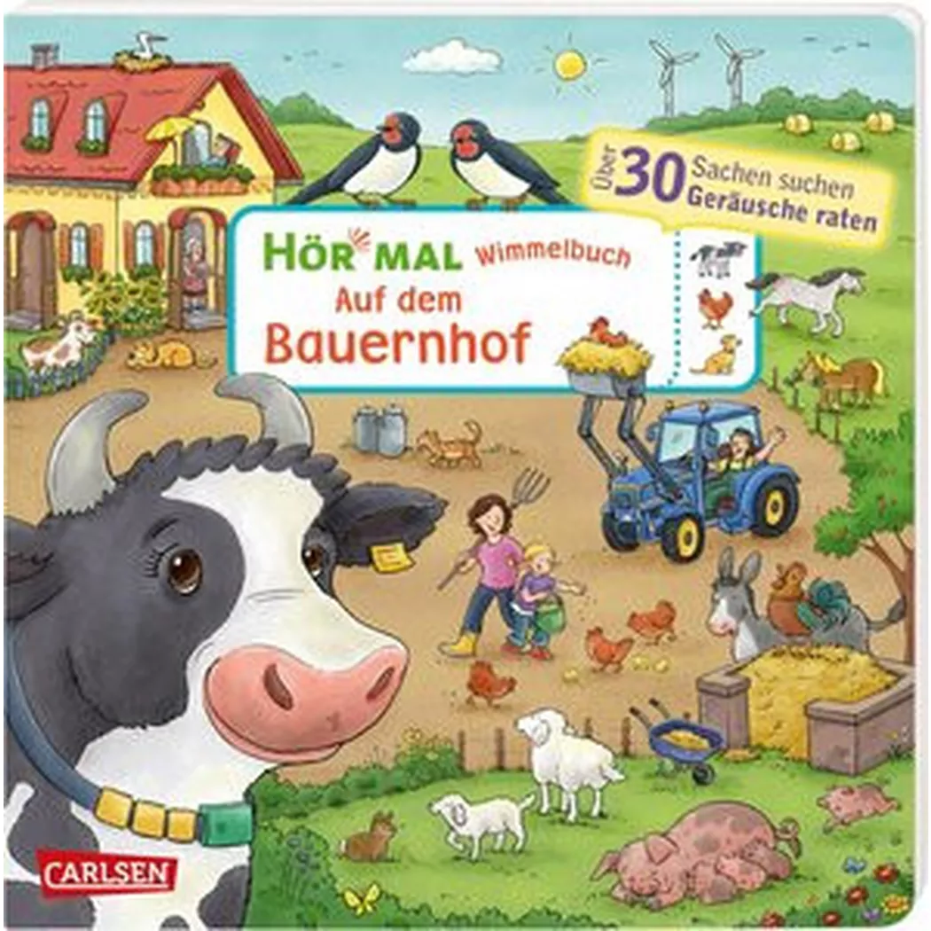 Carlsen - Hör mal (Soundbuch): Wimmelbuch: Auf dem Bauernhof, Hofmann, Julia; Görtler, Carolin (Illustrationen)