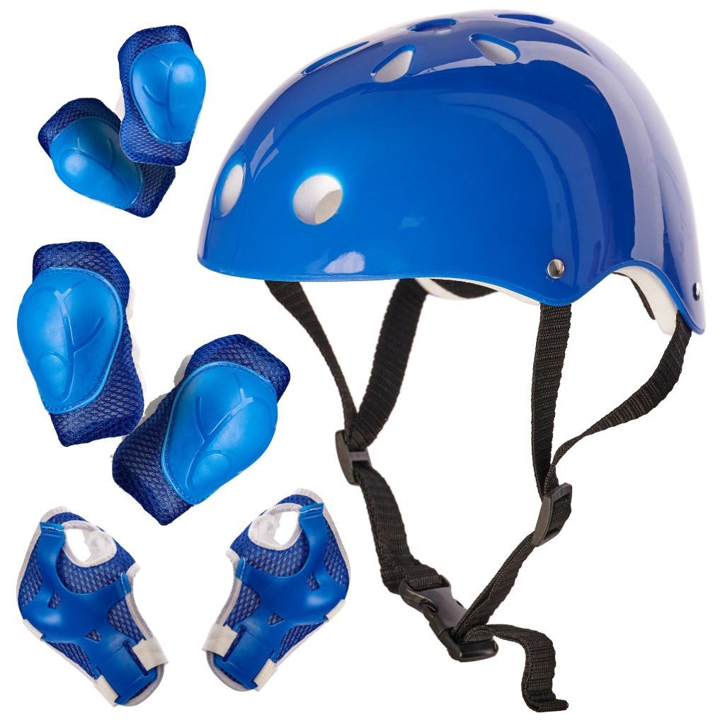 Image of Helm Und Schutzset Für Rollschuhe - Blau Unisex ONE SIZE