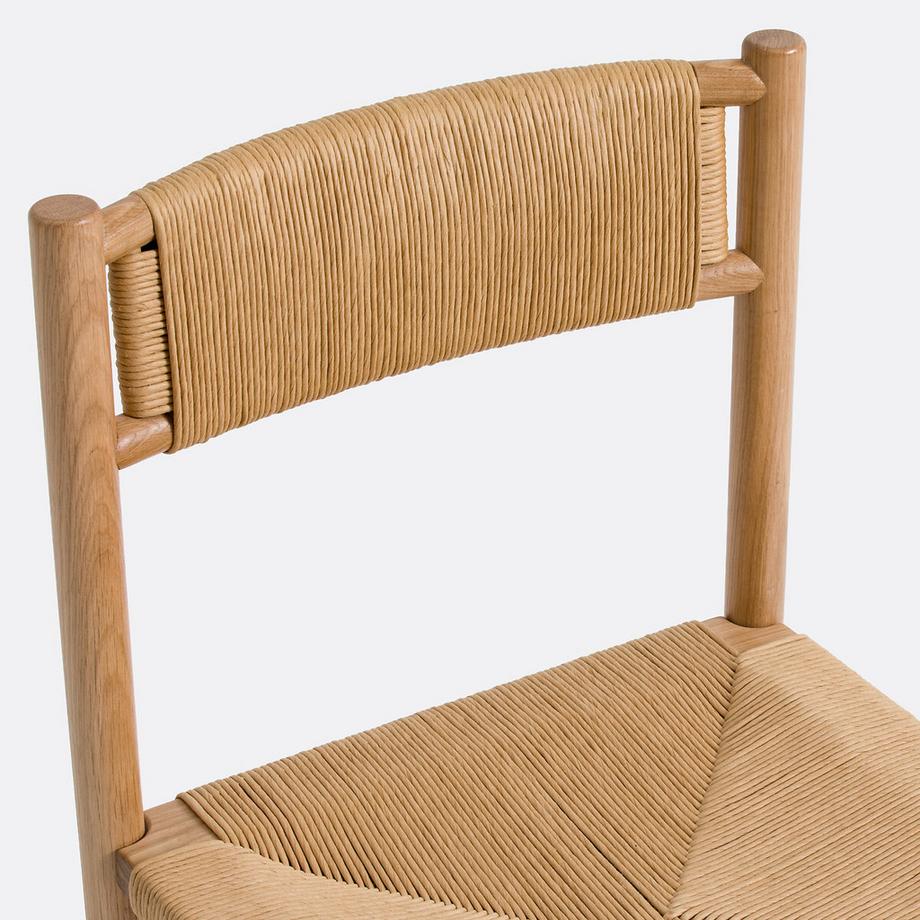 La Redoute Intérieurs Lot 2 Stühle Eiche und Papier Seil  