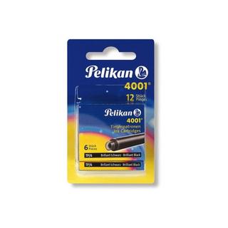 Pelikan PELIKAN Tintenpatrone TP/6/2/B schwarz 12 Stück, Blister  