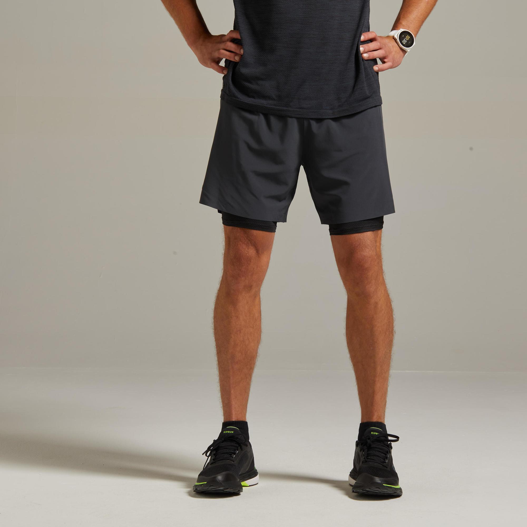 Image of Shorts - Lauf S 2-in-1 Herren Gewittergrau L