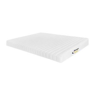 Vente-unique Ensemble 140 x 190 cm sommier coffre naturel clair + matelas mousse 7 zones ép.12cm - STELO de MORGENGOLD  