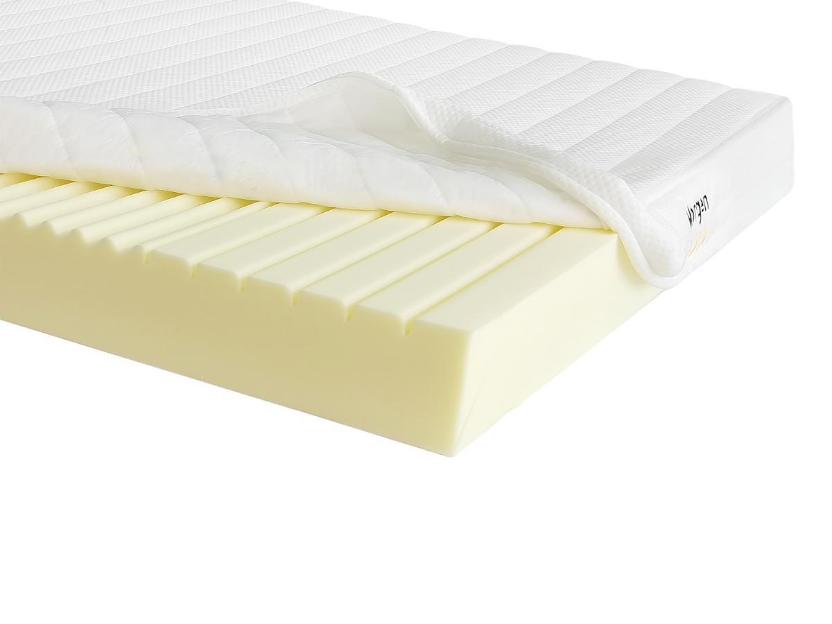 Vente-unique Ensemble 140 x 190 cm sommier coffre naturel clair + matelas mousse 7 zones ép.12cm - STELO de MORGENGOLD  