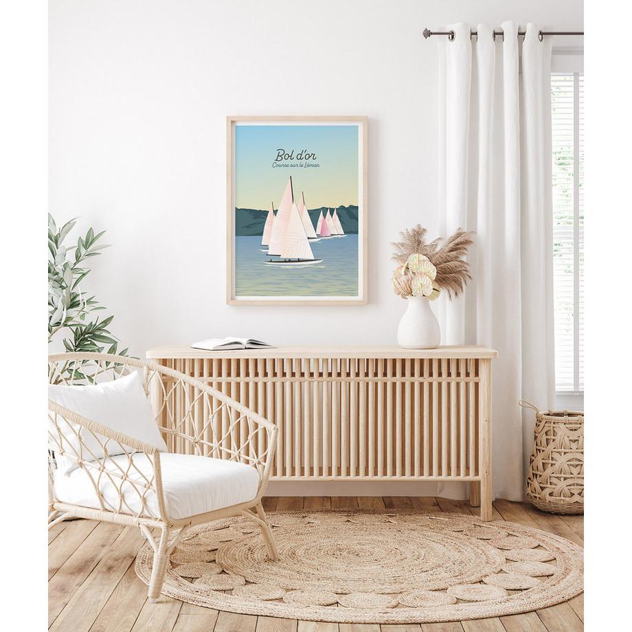 La-Jonx Affiche de Bol d'or - Course sur le Léman  