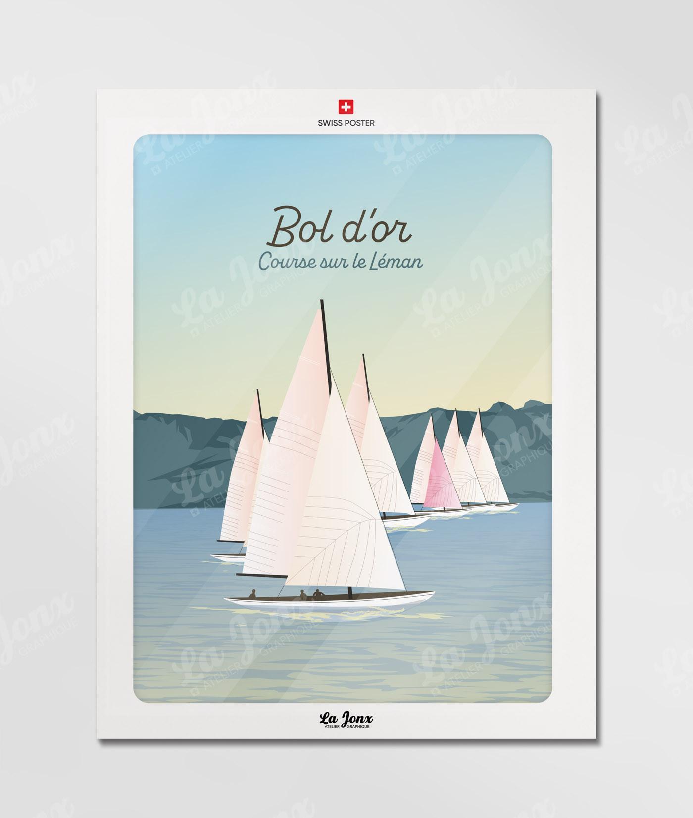 La-Jonx Bol d'or - Course sur le Léman - Poster  