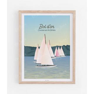 La-Jonx Bol d'or - Course sur le Léman - Poster  