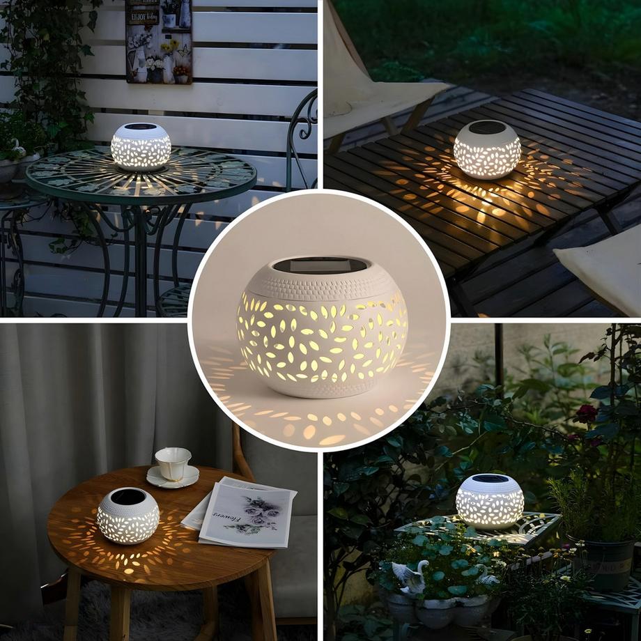 YUWANET Lanterne solaire LED Magie des fleurs  