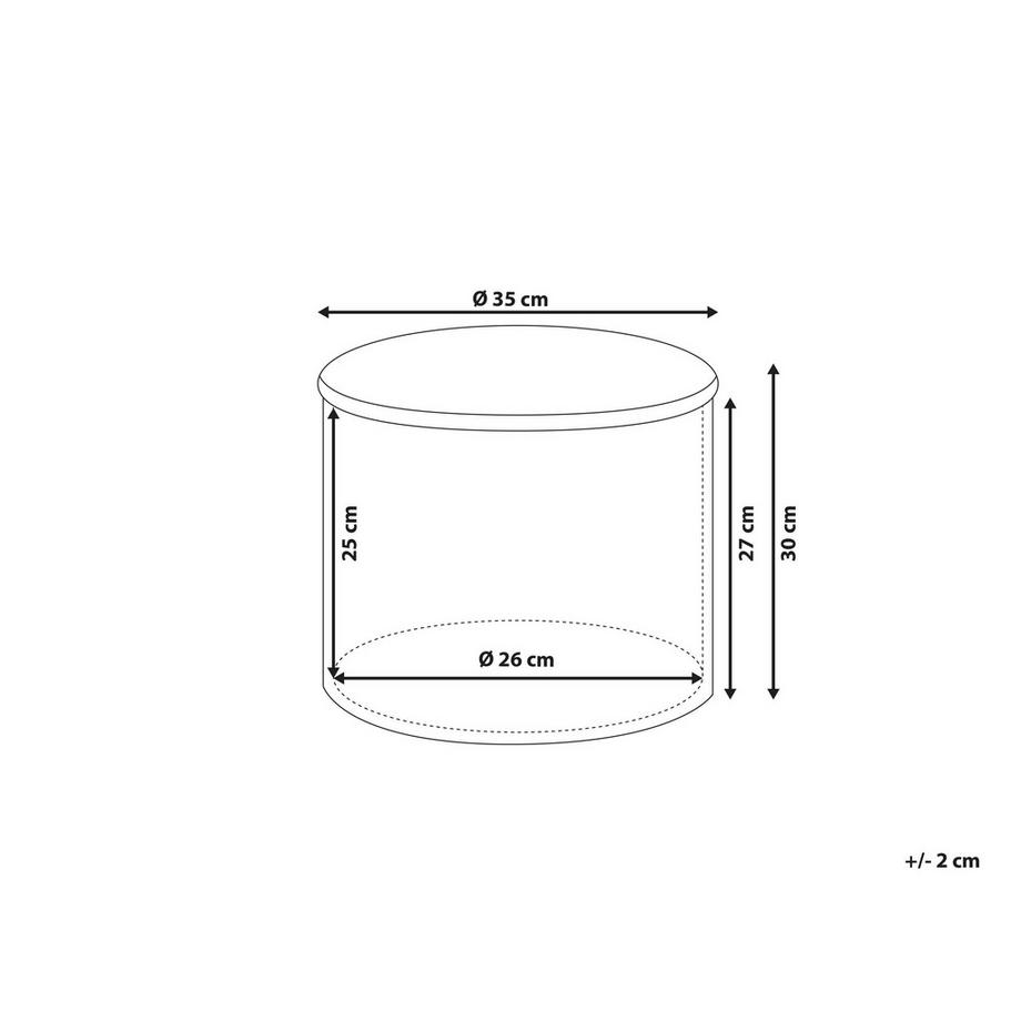 Beliani Pouf de rangement en Coton Rétro TUNICA  