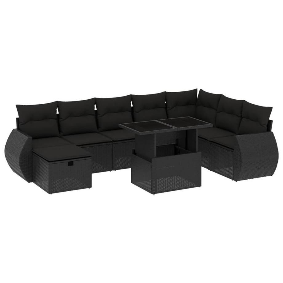 set divano da giardino Polirattan
