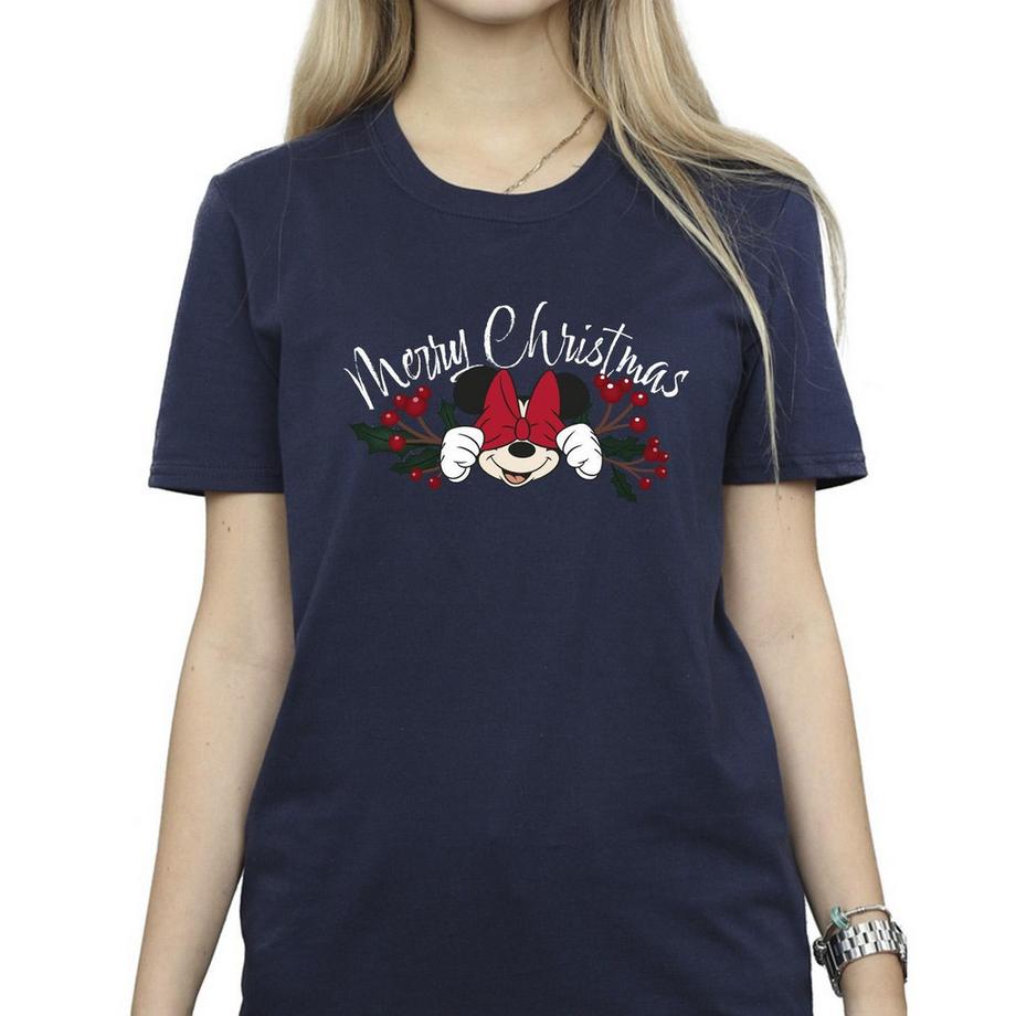 Disney Minnie Maus Frohe Weihnachten T-Shirt  