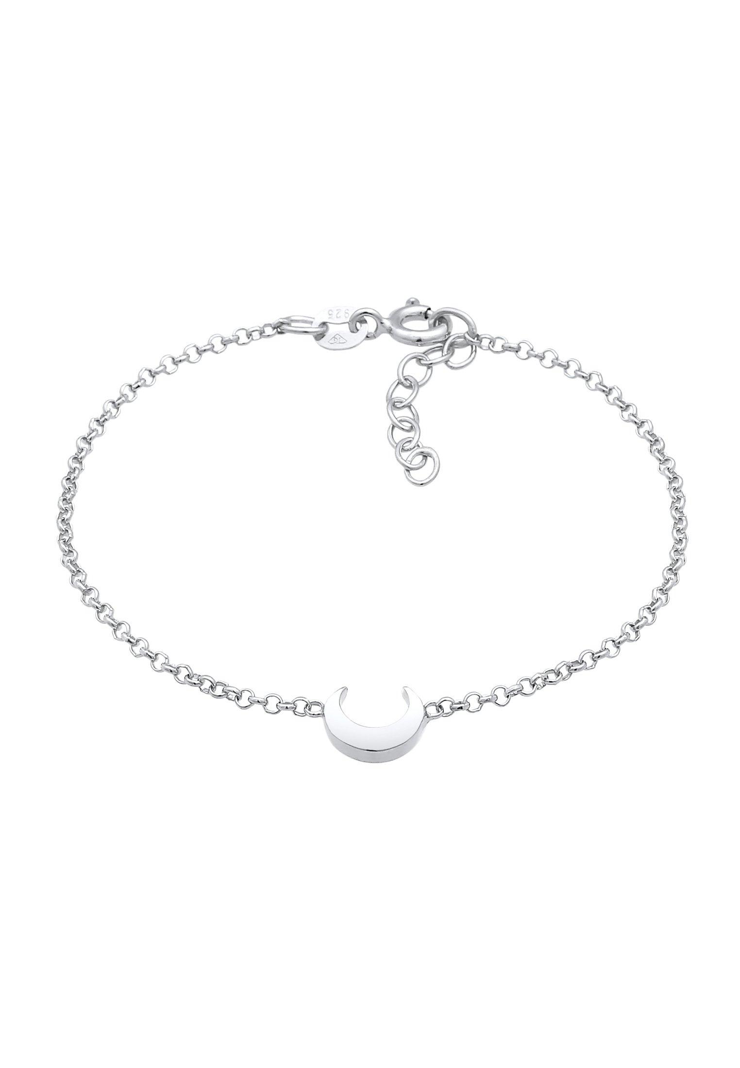 Image of Armband Kids Halbmond Mond Astro Unisex Silber 14cm