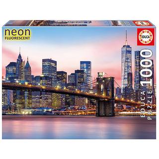 Educa  Puzzle Brooklyn-Bridge Nachtleuchtpuzzle (1000Teile) 