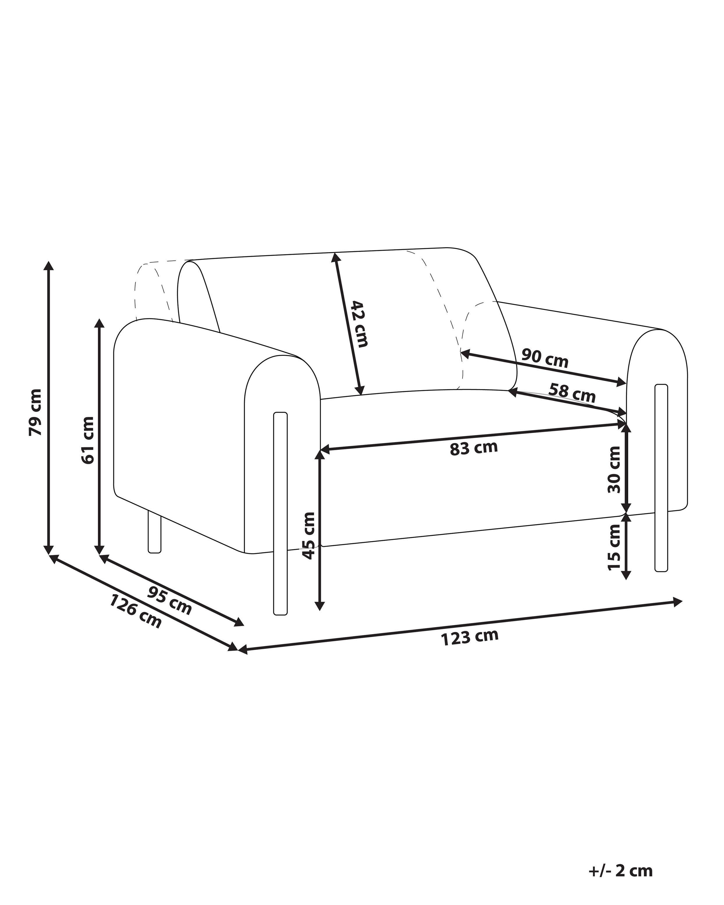 Beliani Sessel aus Polyester Modern ASKIM  