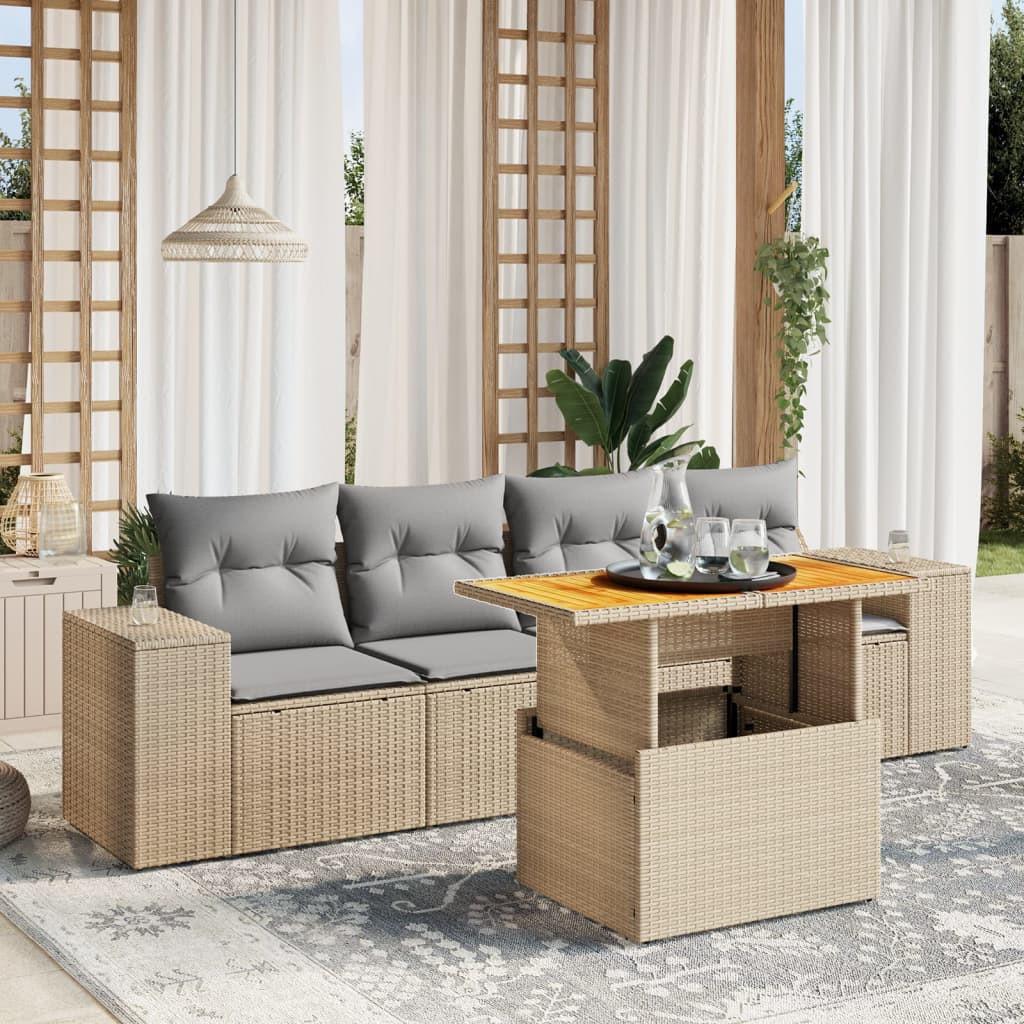 VidaXL Garten sofagarnitur poly-rattan  