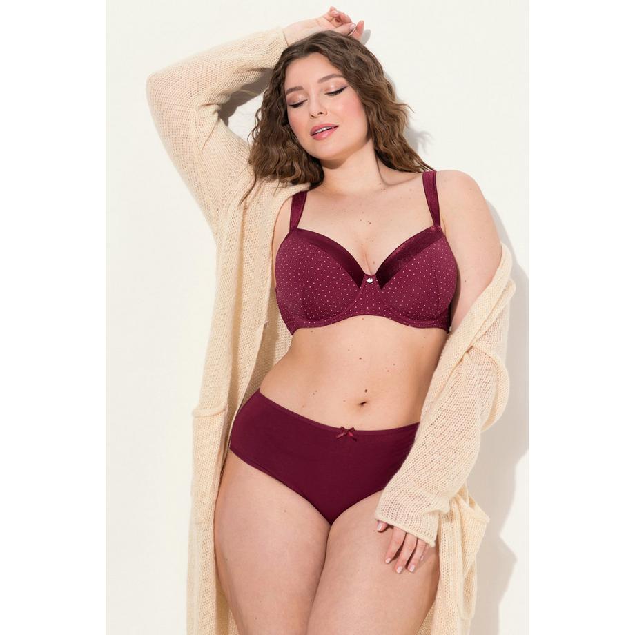 Ulla Popken Soutien-gorge à armatures bonnets souples microfibre à pois  