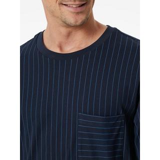 Schiesser Comfort Essentials Gestreifter Pyjama Schlafanzug  
