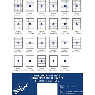 BÜROLINE BÜROLINE Etiketten 105×41mm 500055 weiss 1400 Stück  