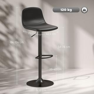 HOMCOM Tabouret de bar  