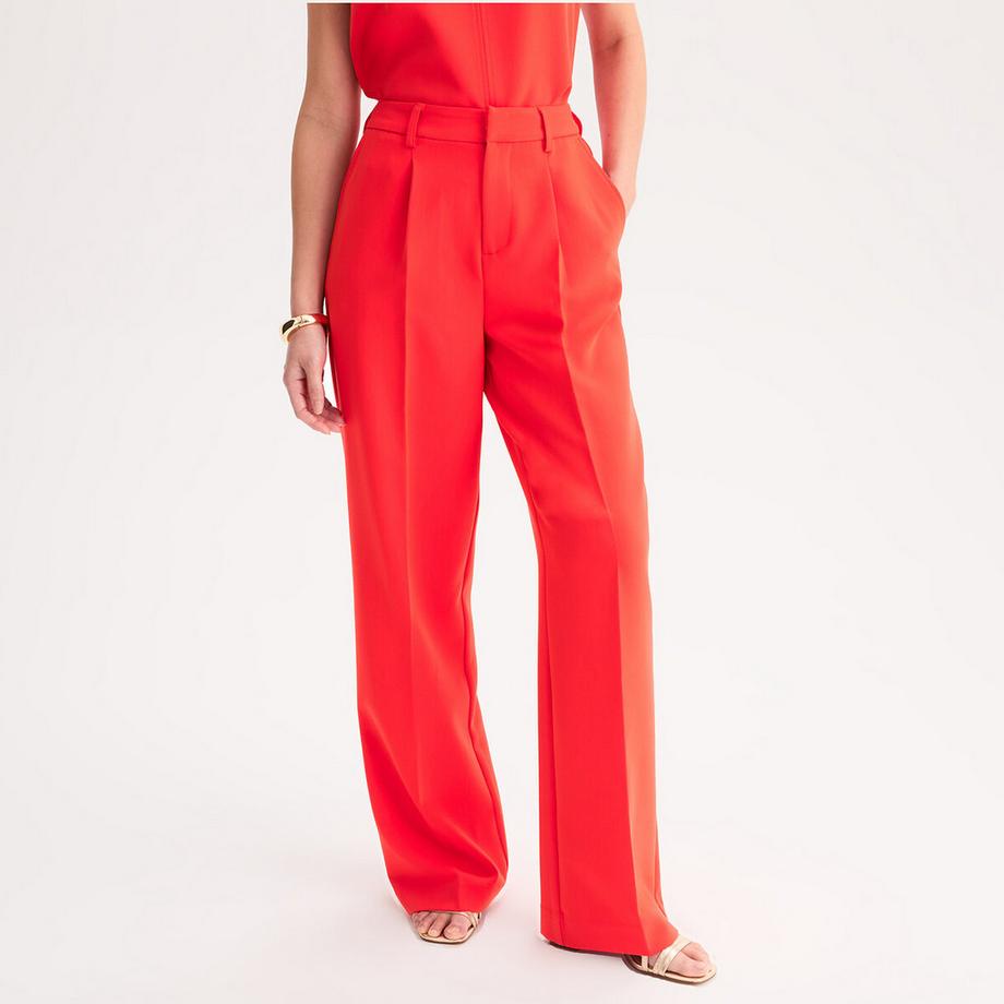 La Redoute Collections Pantalon loose taille haute  