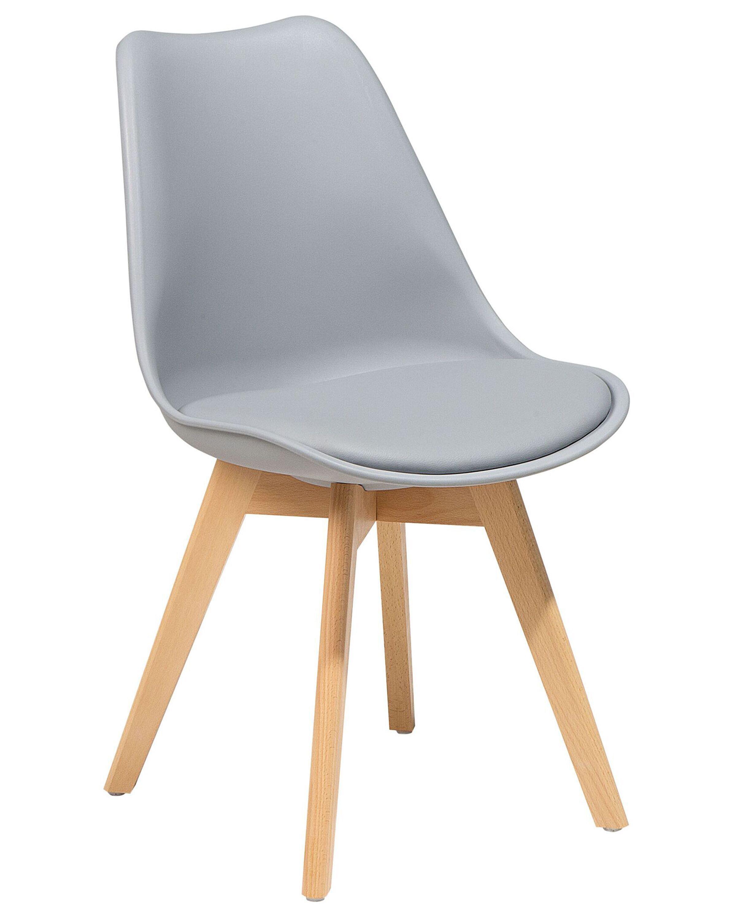 Beliani Chaise de salle à manger en Matière synthétique Rétro DAKOTA II  