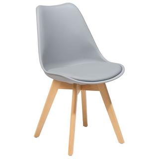 Beliani Chaise de salle à manger en Matière synthétique Rétro DAKOTA II  