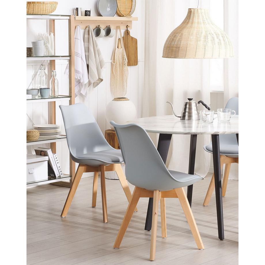 Beliani Set di 2 sedie da pranzo en Materiale sintetico Retrò DAKOTA II  