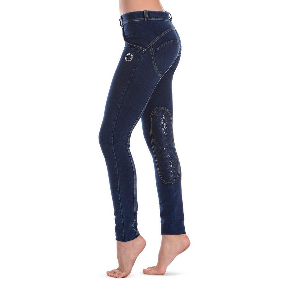FREDDY WR.UP Skinny Reiterhose Tiefer Bund Stretch Denim Grip Print  