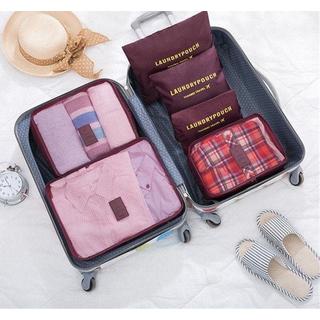 eStore Set de rangement pour sacs de voyage - Rose clair  