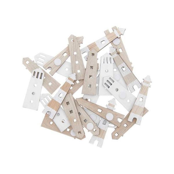 Image of Rico Design 7040.32.32 Dekorativer Aufkleber Holz Mehrfarbig 24 Stück(e) Multicolor