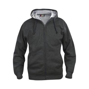 Basic Hoodie mit durchgehendem Reißverschluss