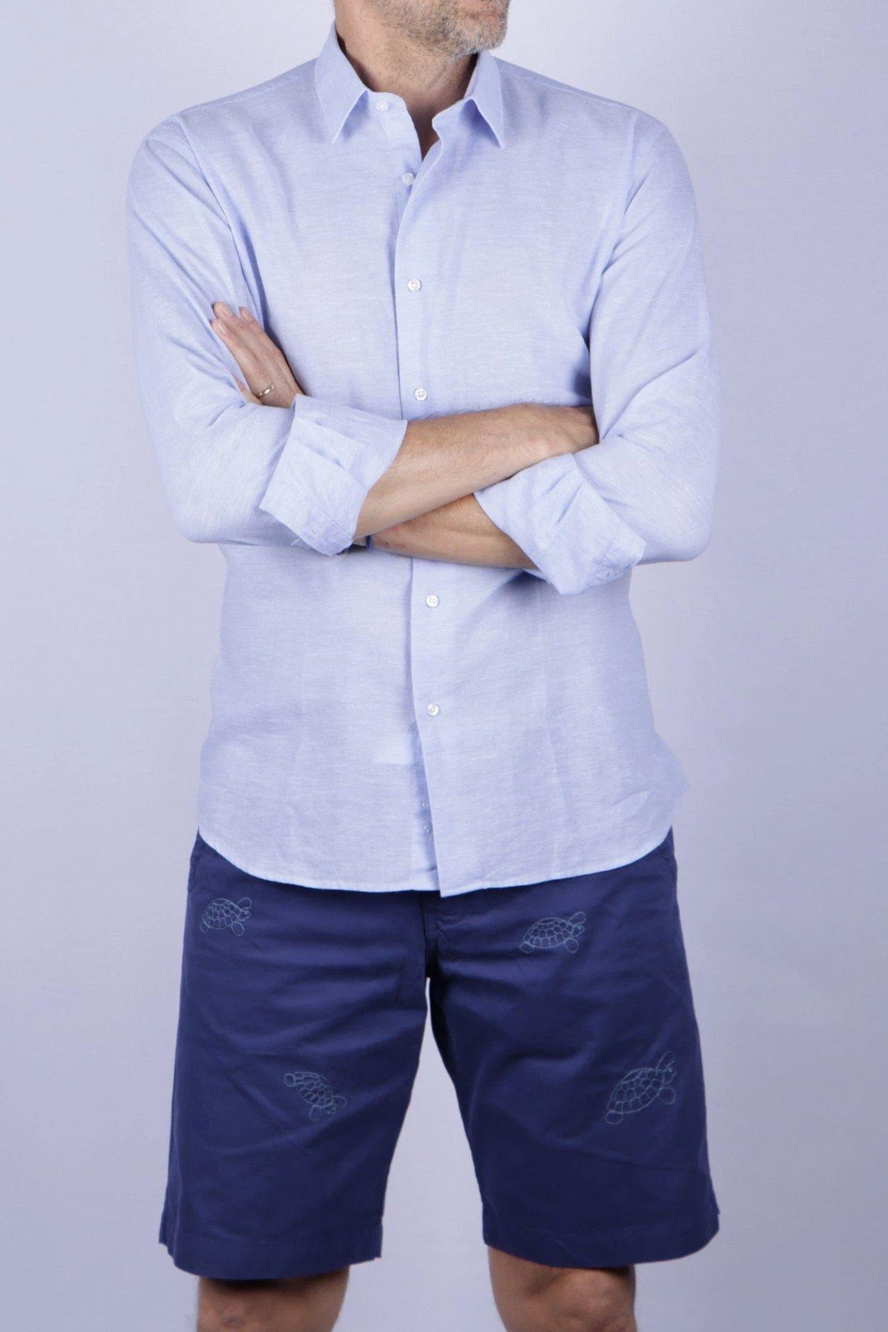 Image of Amalfi-shirt Herren Hellblau XXL