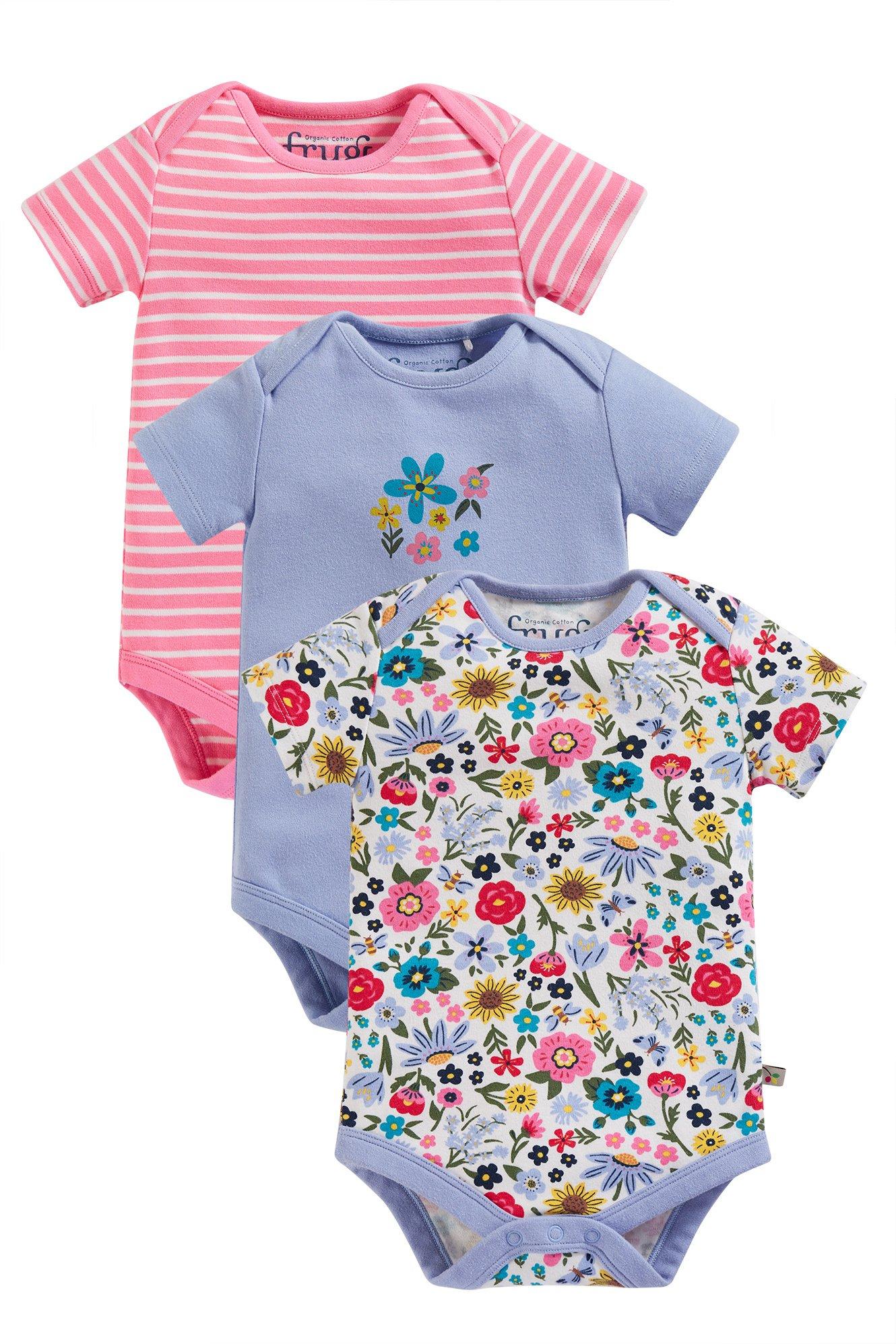 Image of Baby Body 3er Pack Blumen Unisex Multicolor 86/92