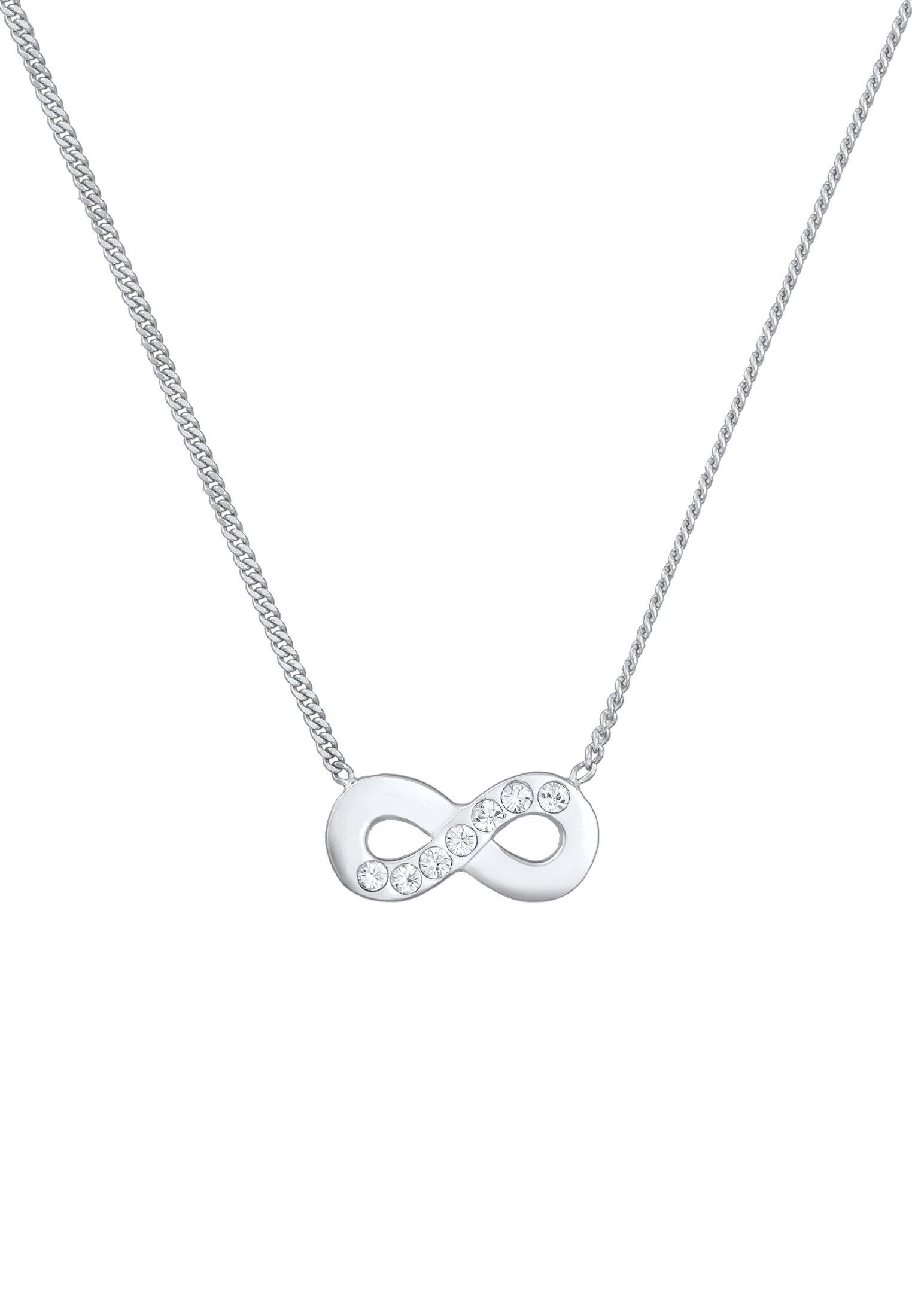 Elli  Collier Femmes Pendentif Symbole L'infini Avec Cristaux 