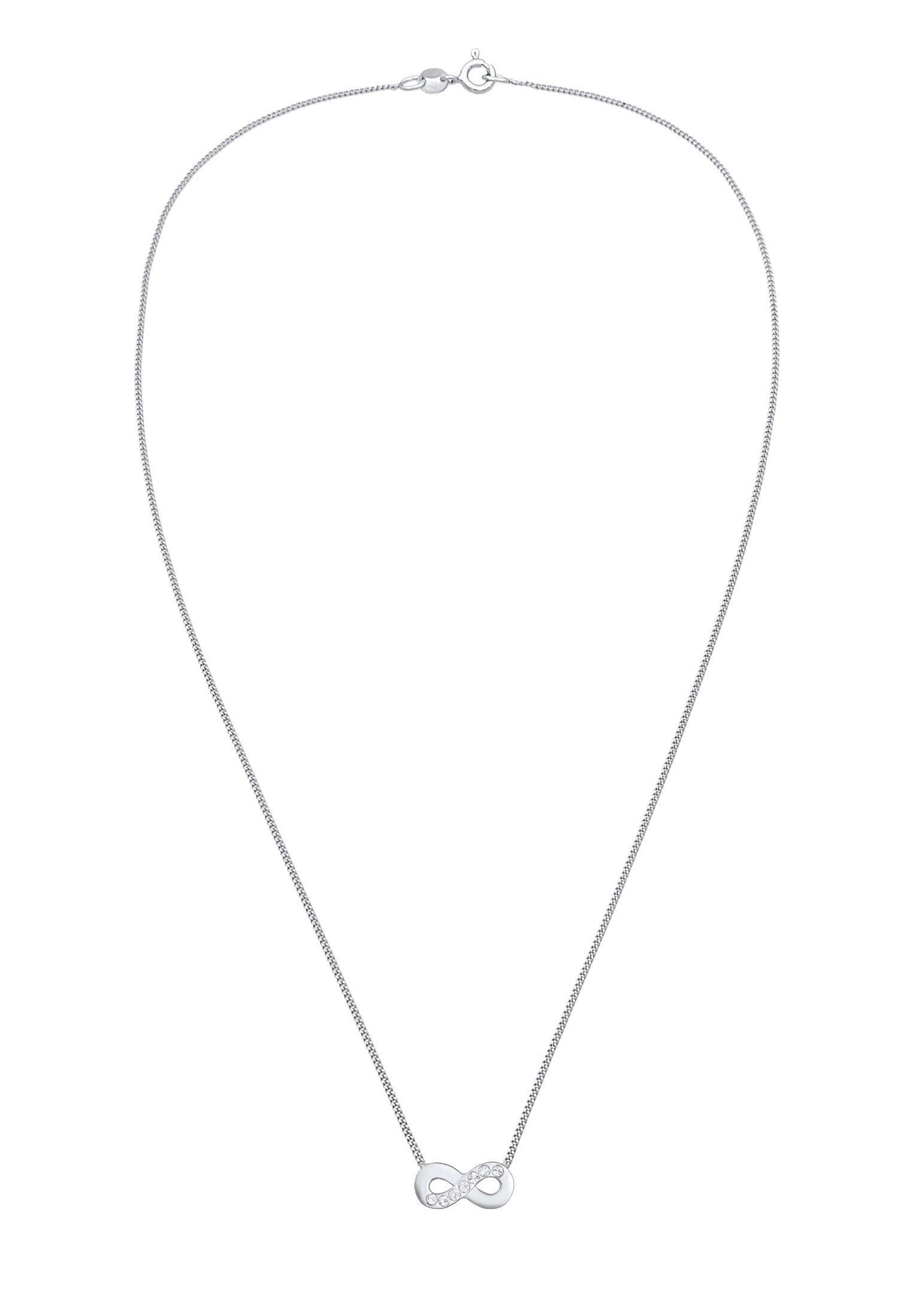 Elli  Collier Femmes Pendentif Symbole L'infini Avec Cristaux 