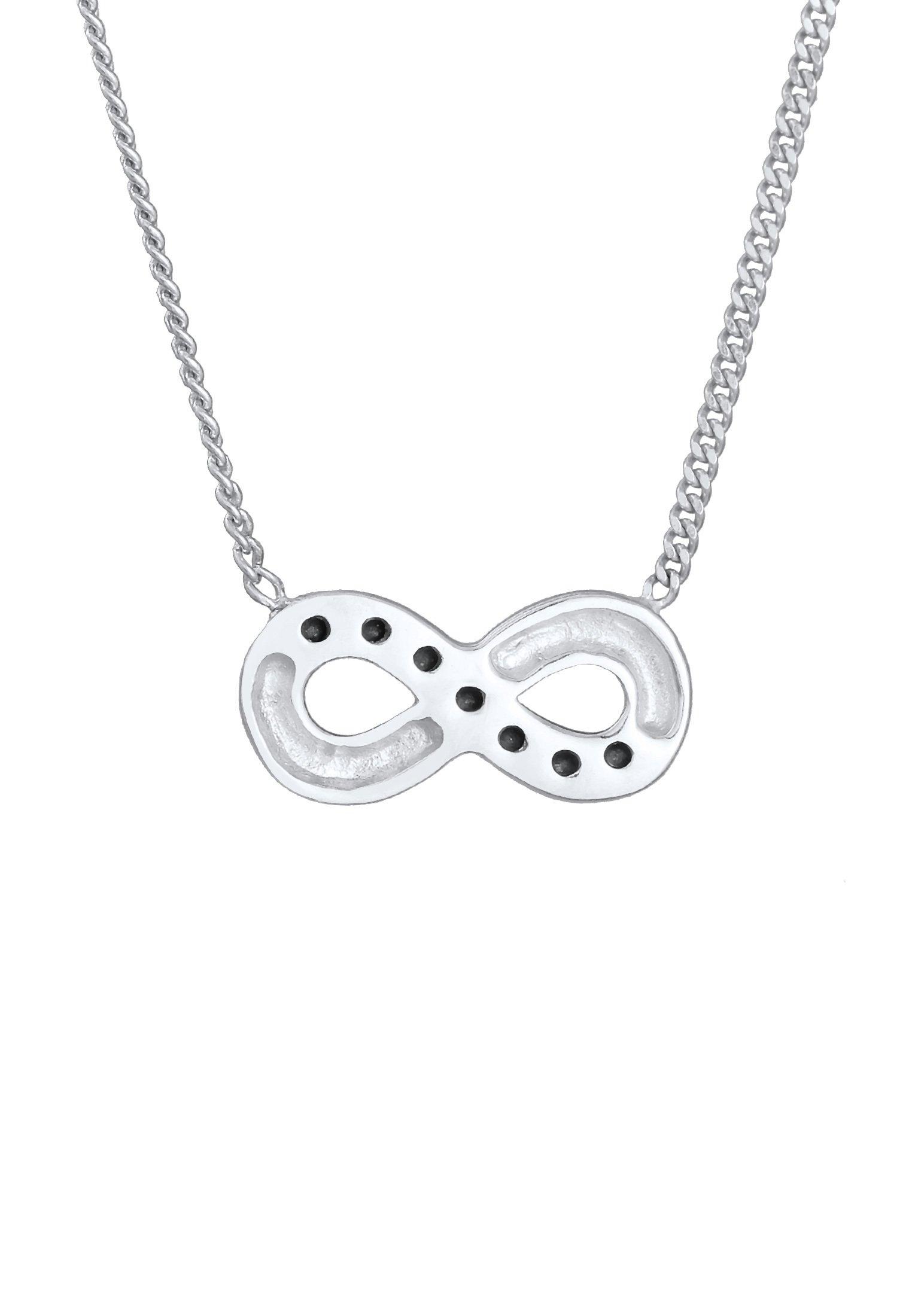 Elli  Collier Femmes Pendentif Symbole L'infini Avec Cristaux 