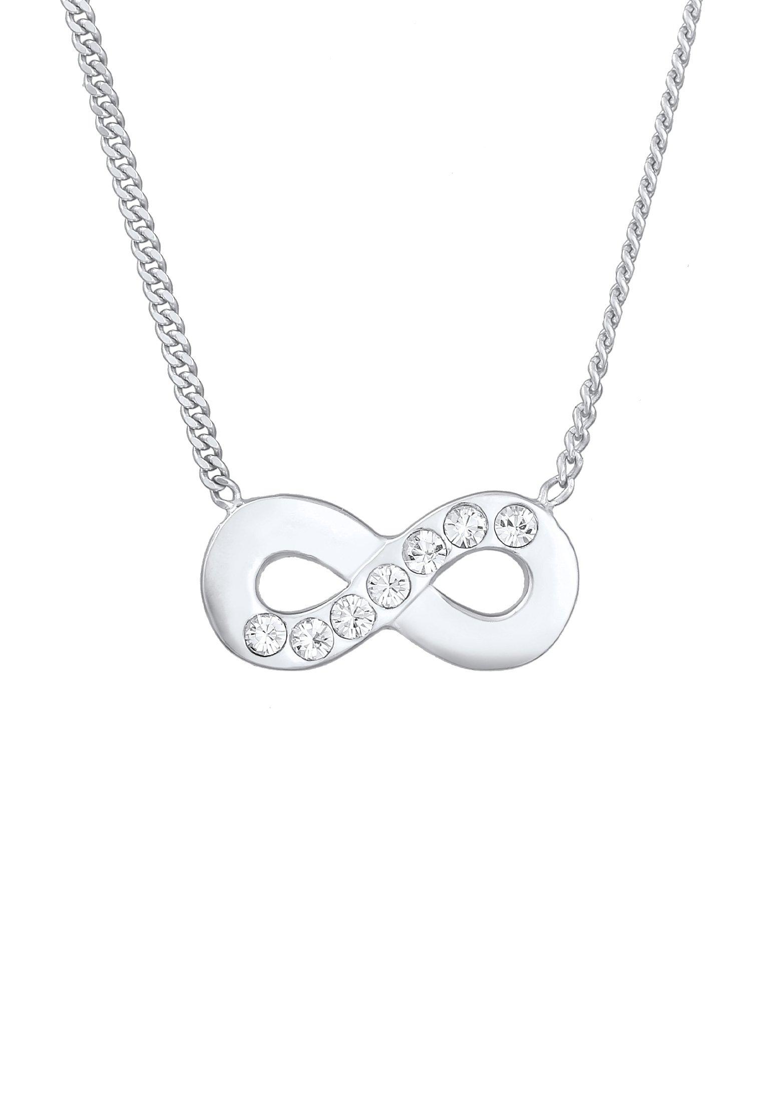 Elli  Collier Femmes Pendentif Symbole L'infini Avec Cristaux 
