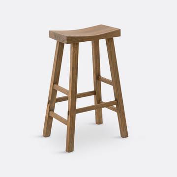 Tabouret de bar en orme massif H75 cm