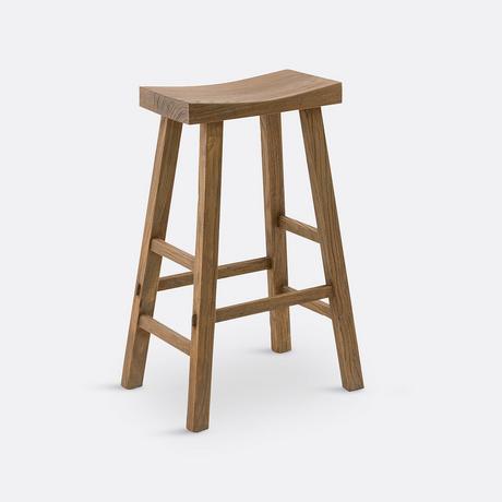 La Redoute Intérieurs Tabouret de bar en orme massif H75 cm  