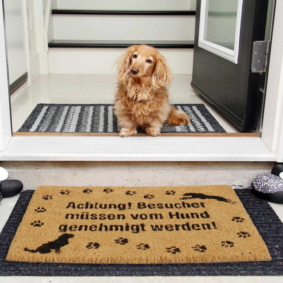 B2X Fußmatte Kokosnuss Hund  