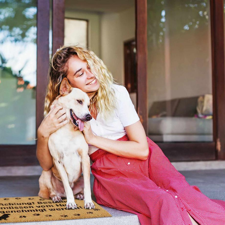 B2X Fußmatte Kokosnuss Hund  