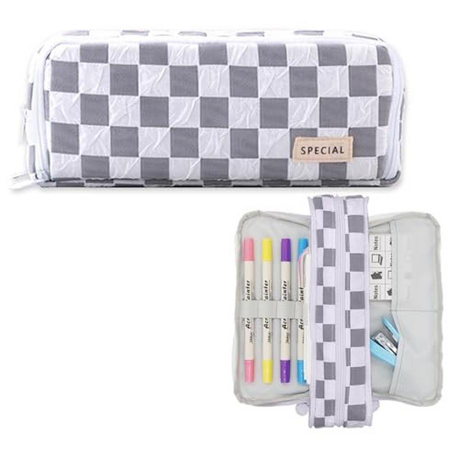 Federmäppchen mit 3 Fächern Großes Fassungsvermögen Federmäppchen Federmäppchen für Schule & Büro