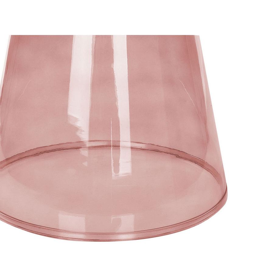 Beliani Table d'appoint en Verre Rétro LAGUNA  