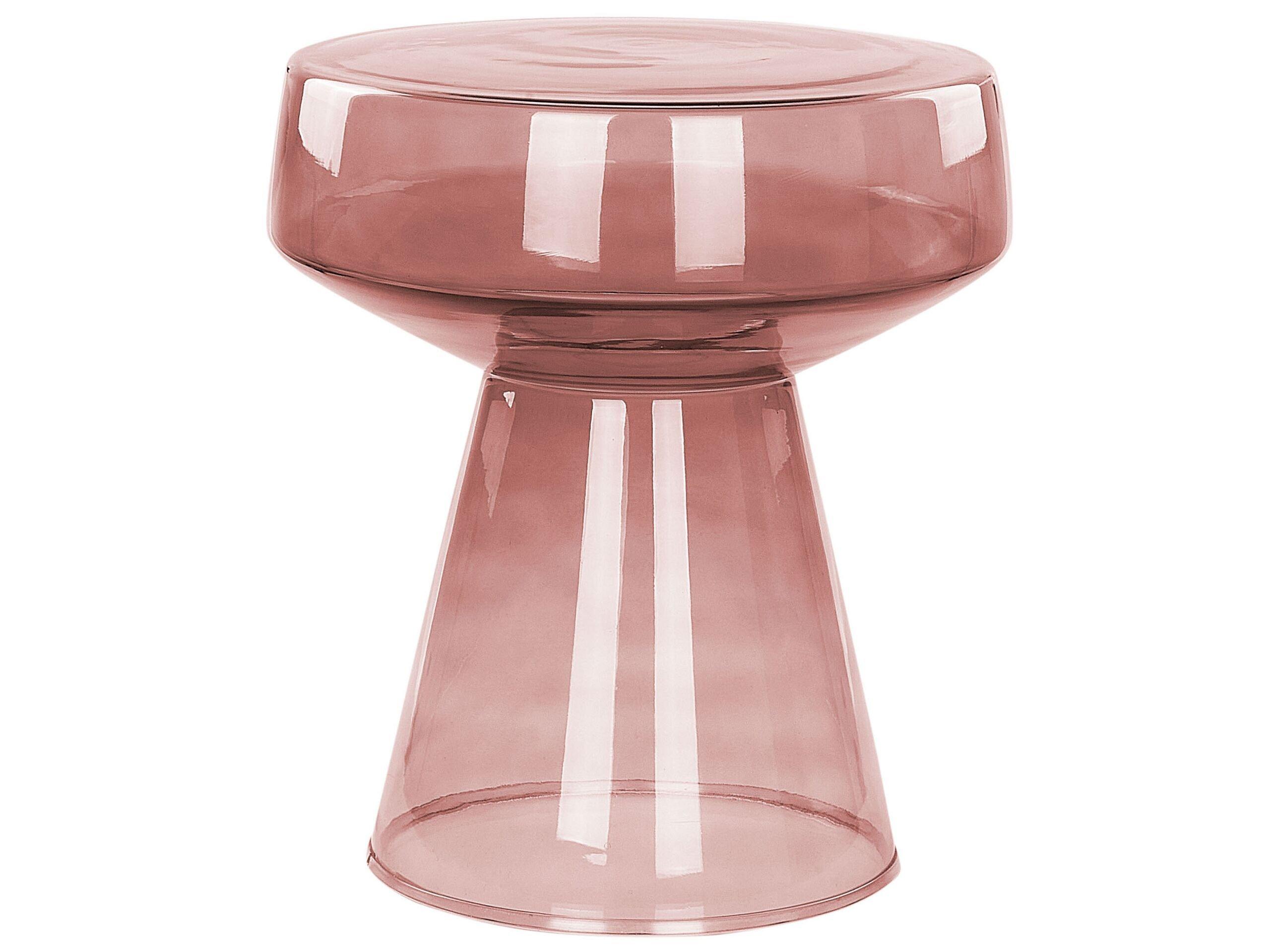 Beliani Table d'appoint en Verre Moderne LAGUNA  